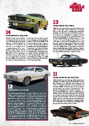 Die 50 besten Muscle Cars (alle)