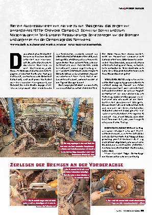 1977er Camaro-Restaurierung Teil 6: Demontage Bremsen, Stabis und Hinterachse