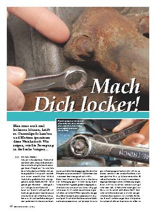 Schrauben und Muttern lösen