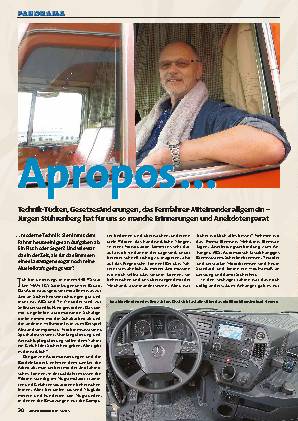 Jürgen Stührenberg erinnert sich: moderne Technik