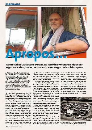 Jürgen Stührenberg erinnert sich: Rasthöfe