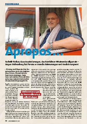 Jürgen Stührenberg erinnert sich: Lkw-Wartung und -Pflege