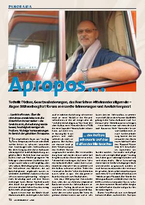 Jürgen Stührenberg erinnert sich: Spezialaufbauten