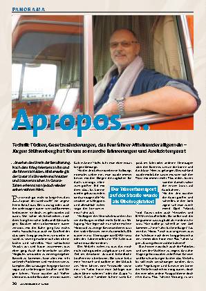 Jürgen Stührenberg erinnert sich: Lkw-Ansehen