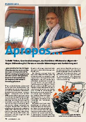 Jürgen Stührenberg erinnert sich: gute und schlechte Lkw