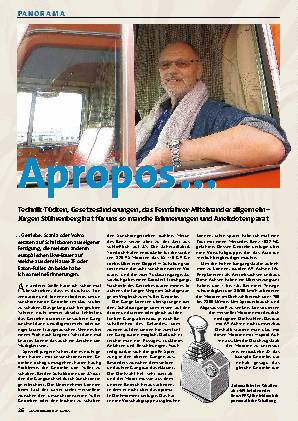 Jürgen Stührenberg erinnert sich: Getriebe, Teil 1