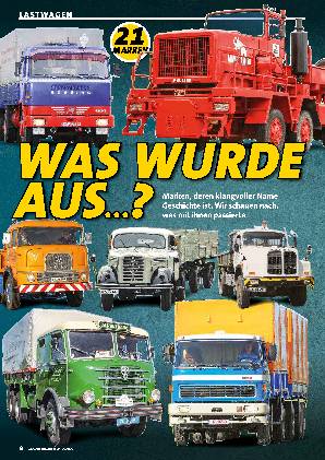 21 verschwundene Lkw-Marken