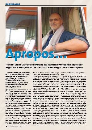 Jürgen Stührenberg erinnert sich: moderne Lastwagen