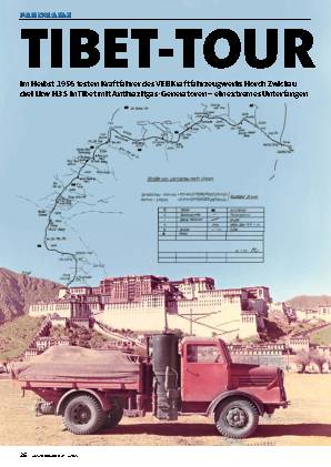 Testfahrten von Horch H 3 S in Tibet