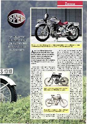 Jor 100 Jahi starteten Ada., Opels Erben c k Motorradbau in Rüsselsheim