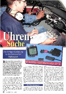 Die richtige Ausrüstung für den historischen Rallyesport