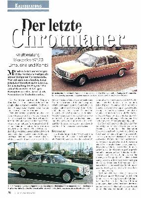 Mercedes W123 Limousine und Kombi