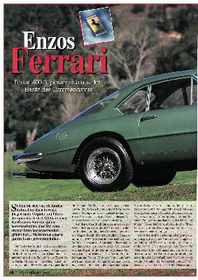 Ferrari 400 Superamerica aus dei Besitz des Commendatore