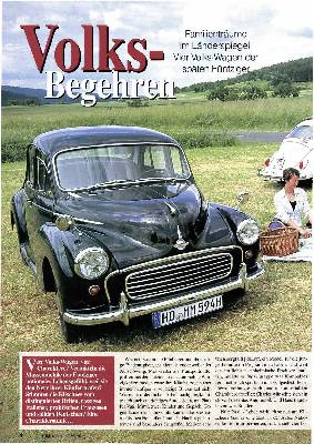 Vier Volks-Wagen der späten Fünfziger