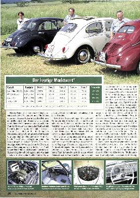 Vier Volks-Wagen der späten Fünfziger