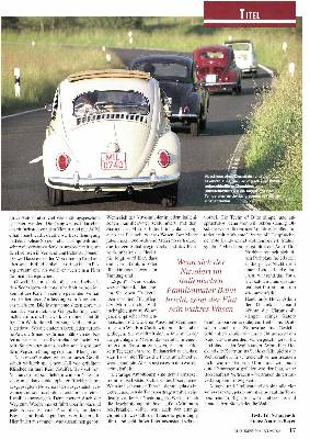 Vier Volks-Wagen der späten Fünfziger