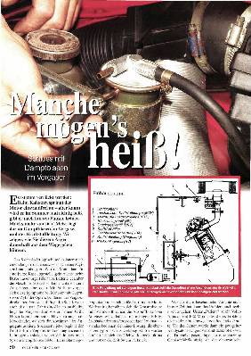 Schluss mit Dampfblasen im Vergaser