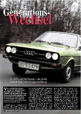 Audi 80 und VW Passat