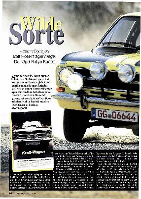 Der Opel Rallye Kadett
