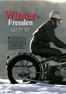 Eiskalte Touren mit der BMW R 62 von 1928