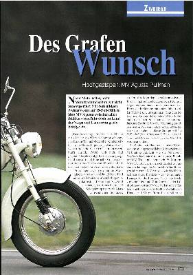 Hochgestapelt: MV Agusta Pullman