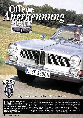 Luftiger Bayernkurier: BMW 3200 CS Cabriole!