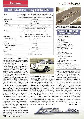 Das Beste aus zwei Welten: Triumph Italia 2000 Coupé
