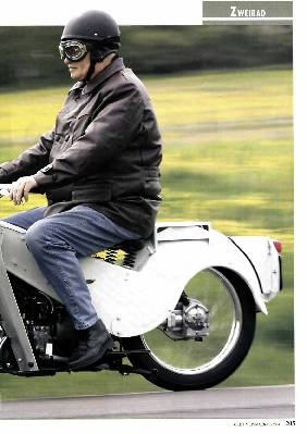 Velcoette LE - das Noddy Bike. Niemand nimmt ein Motorrad ernst, class seinen Namen einem Kinderbuch verdankt