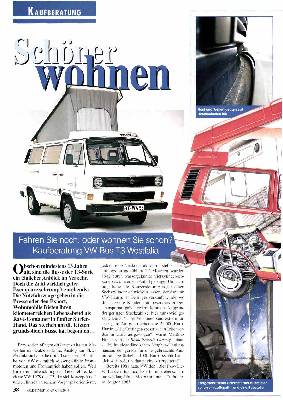 Fahren Sie noch, oder wohnen Sie schon? Kaufberatung VW Bus T3 Westfalia