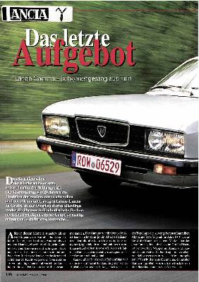 Lancia Gamma –  Schwanengesang aus Turin