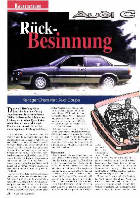 Kantiger Charakter: Audi Coupé