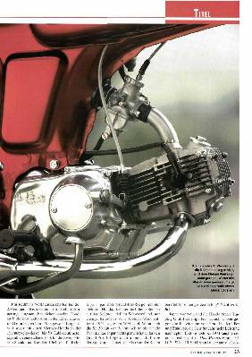 Allein unier Wölfen: Honda SS 50 dasei nzige Kleinkrafirad mit Viertaktmotor