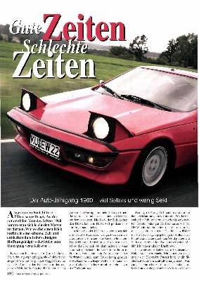 Der Auto-Jahrgang 1980 – viel Selters und wenik Sekt