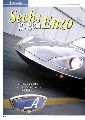 ATS 2500 GT/GTS: Der erste Supersportier mit Mittelmotor