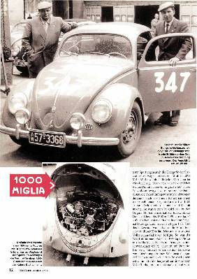 Mit dem legendäre Käfer auf den Spurer der Mille Miglia