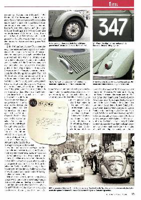 Mit dem legendäre Käfer auf den Spurer der Mille Miglia