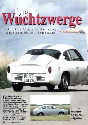 Cisitalia Abarih 350 Scorpione Allemano Coupé und Abarth Zagato 750 G T „Double BubbIw