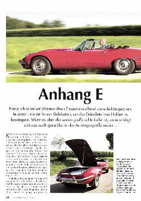 Jaguar E-Type mit Anhänger 