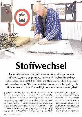 Stoffsitze neu beziehen