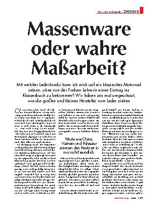 Klassische Lederkombis
