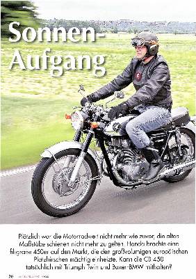 Honda CB 450 gegen die europäische Konkurrenz