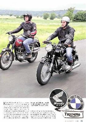Honda CB 450 gegen die europäische Konkurrenz