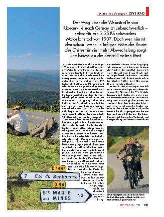 Mit 98 ccm in den Vogesen