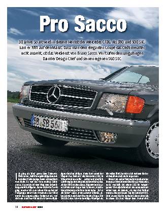 Bruno Sacco und der Mecedes C126