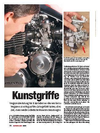 Motorradvergaser einstellen