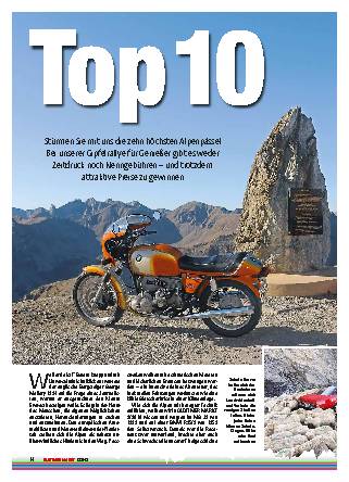 Top Ten – die zehn höchsten Alpenpässe