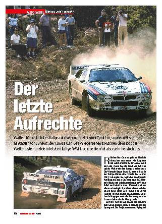 Röhrl und „sein“ Lancia 037