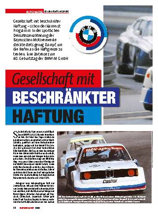 40 Jahre BMW M GmbH