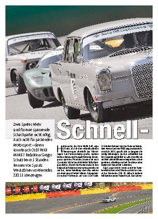 Am Start in Spa: Mercedes 220 SE