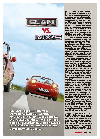 Lotus Elan S4 vs. Mazda MX-5